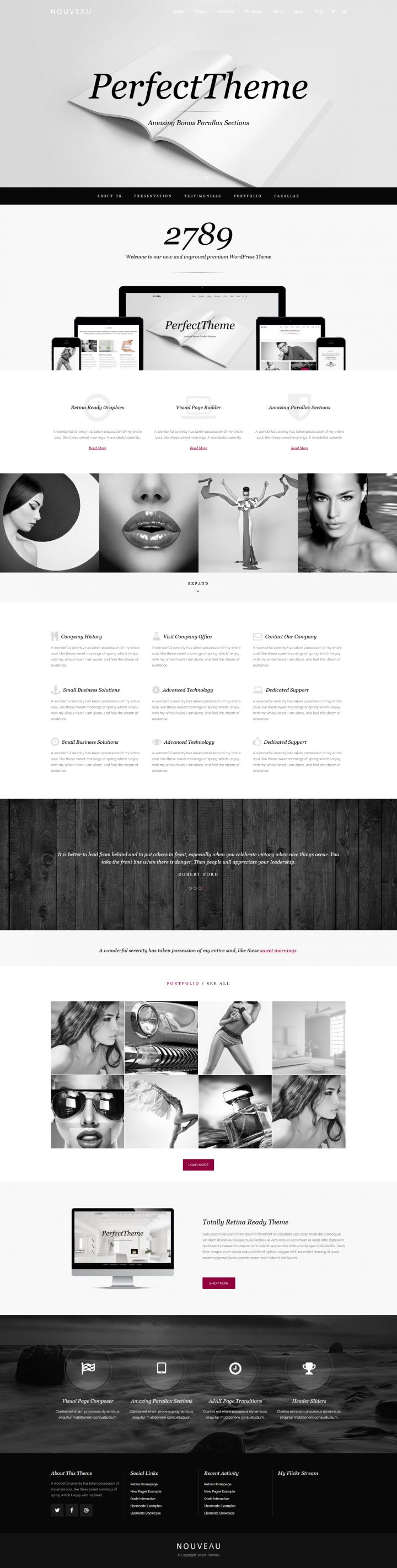 WordPress шаблон ThemeForest Nouveau