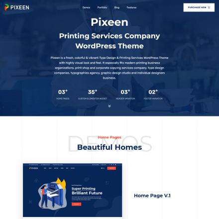 ThemeForest Pixeen