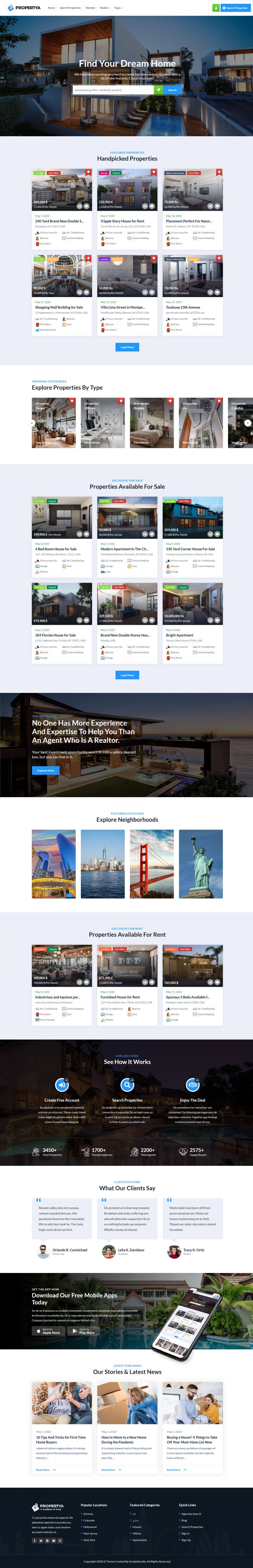 WordPress шаблон ThemeForest Propertya