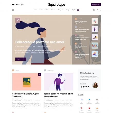 ThemeForest Squaretype