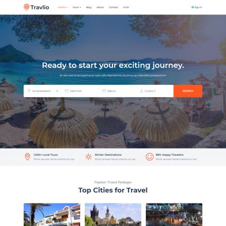 ThemeForest Travlio