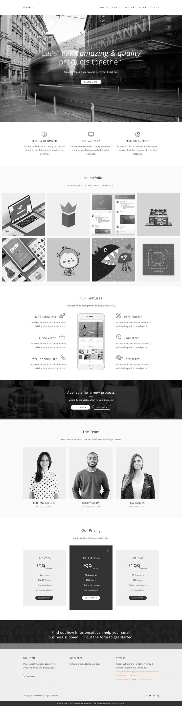 Шаблон ThemeForest Vinero WordPress шаблон ThemeForest Vinero