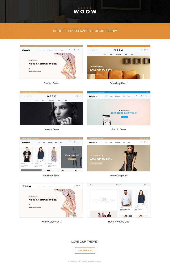 WordPress шаблон ThemeForest WOOW