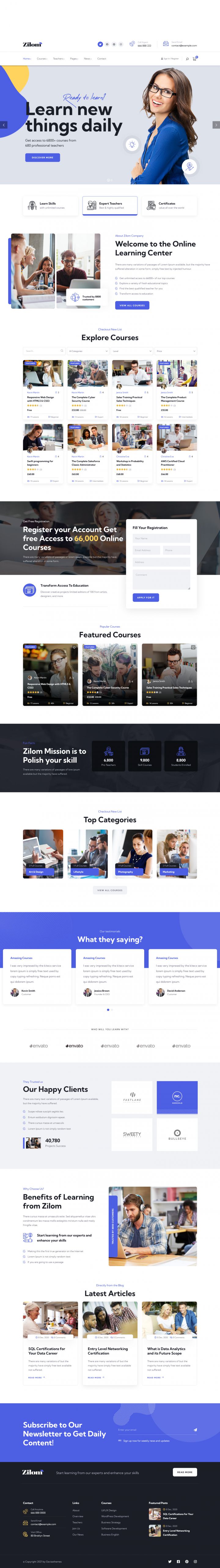 WordPress шаблон ThemeForest Zilom