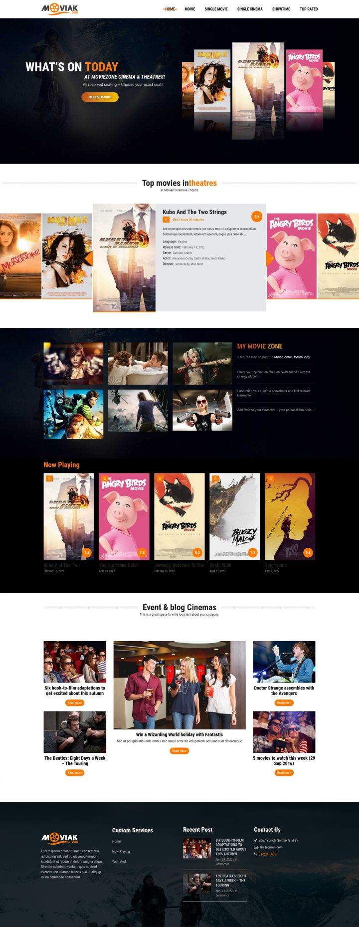 WordPress шаблон ThemeForest AmyMovie