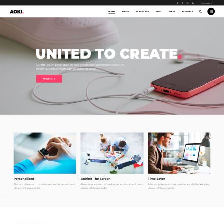 ThemeForest Aoki