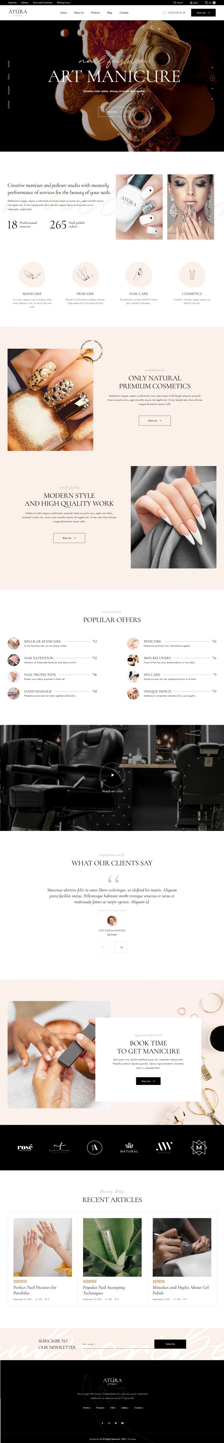 WordPress шаблон ThemeForest Atura