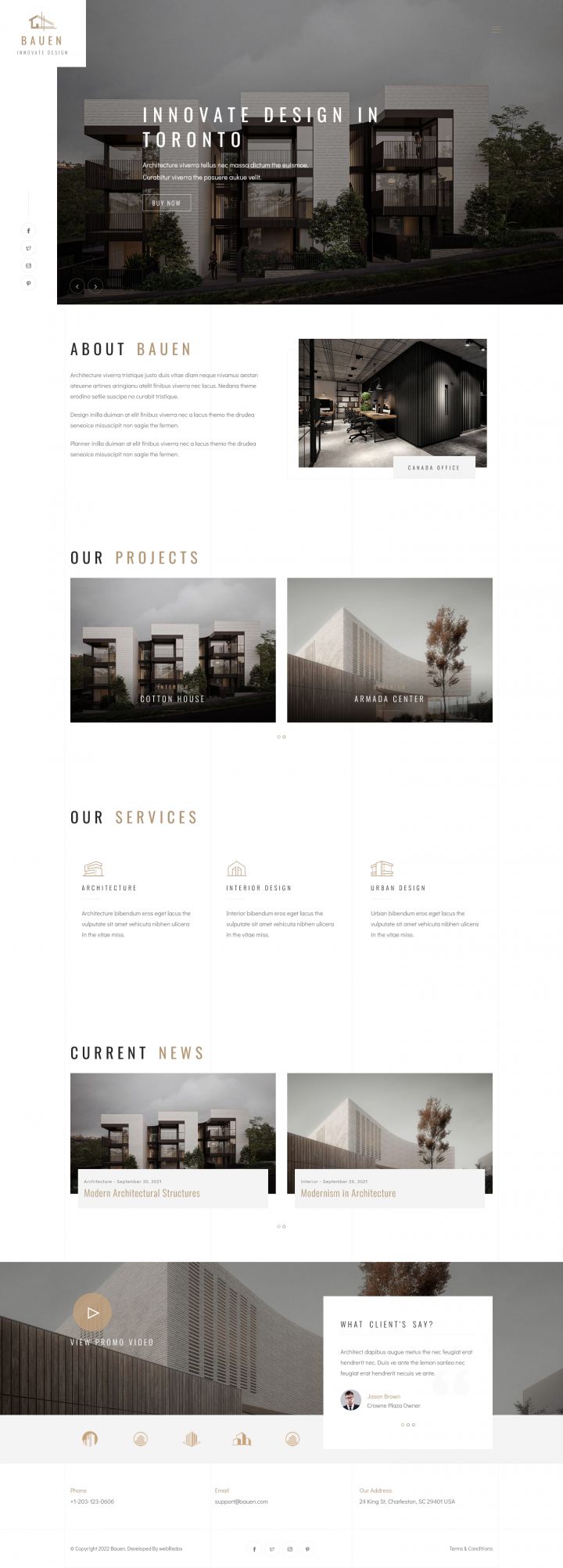 WordPress шаблон ThemeForest Bauen