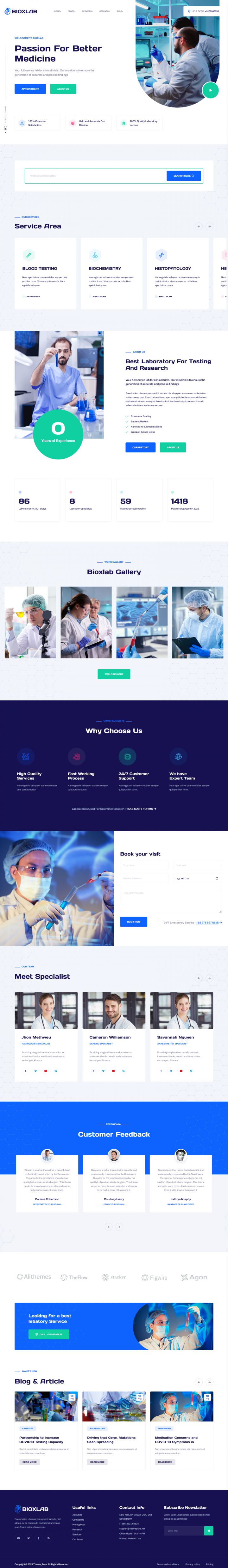 WordPress шаблон ThemeForest Bioxlab