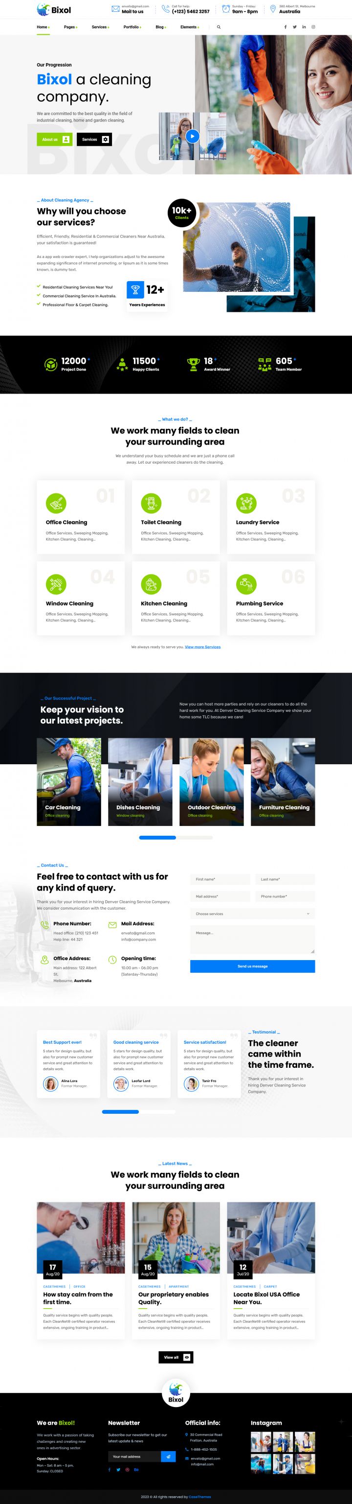 WordPress шаблон ThemeForest Bixol