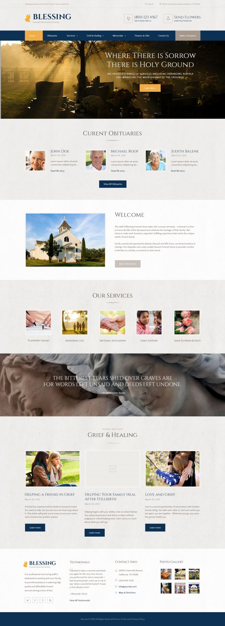 WordPress шаблон ThemeForest Blessing