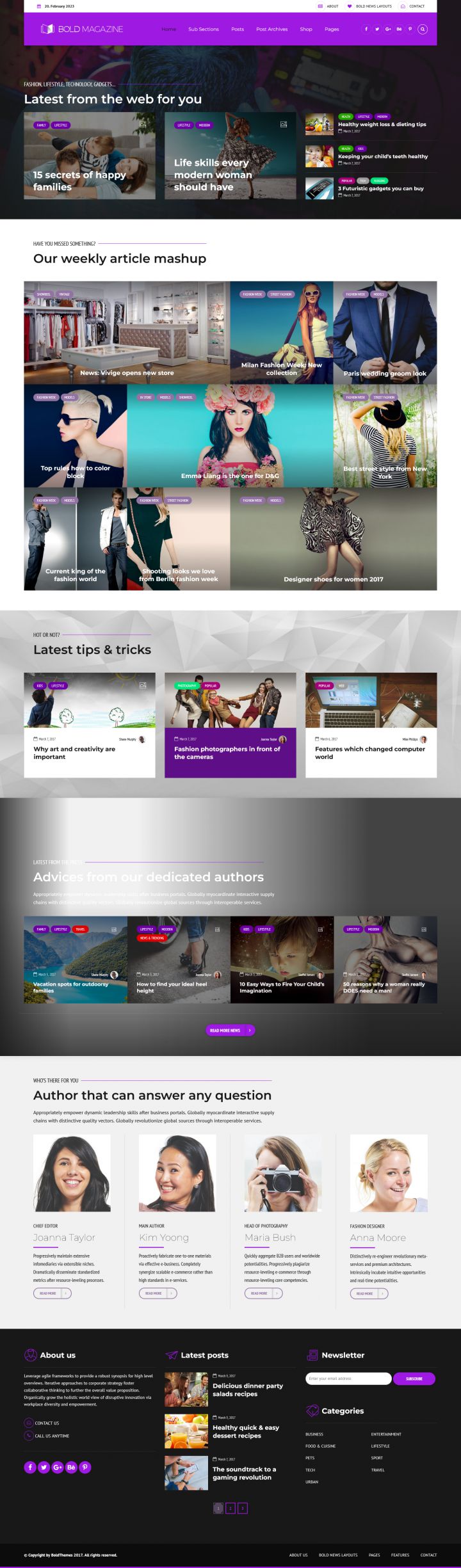 WordPress шаблон ThemeForest Bold News