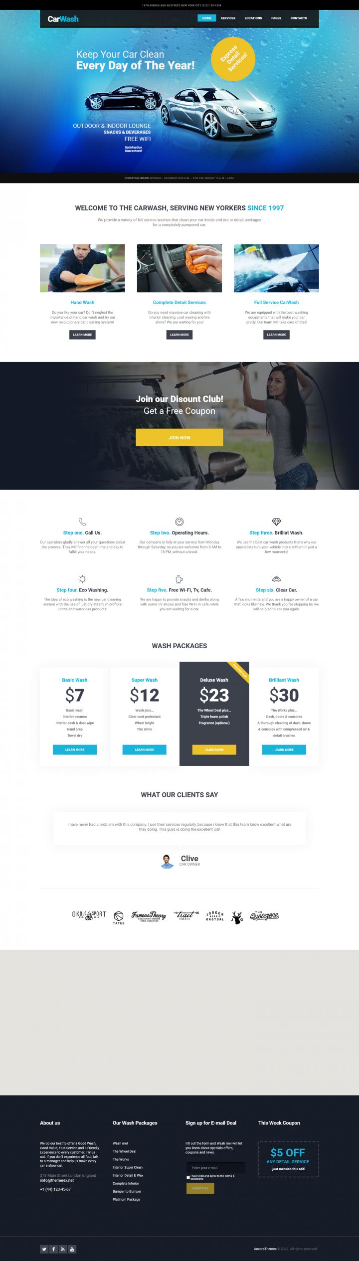 WordPress шаблон ThemeForest Car Wash