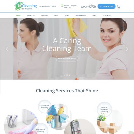 ThemeForest Cleaning Services