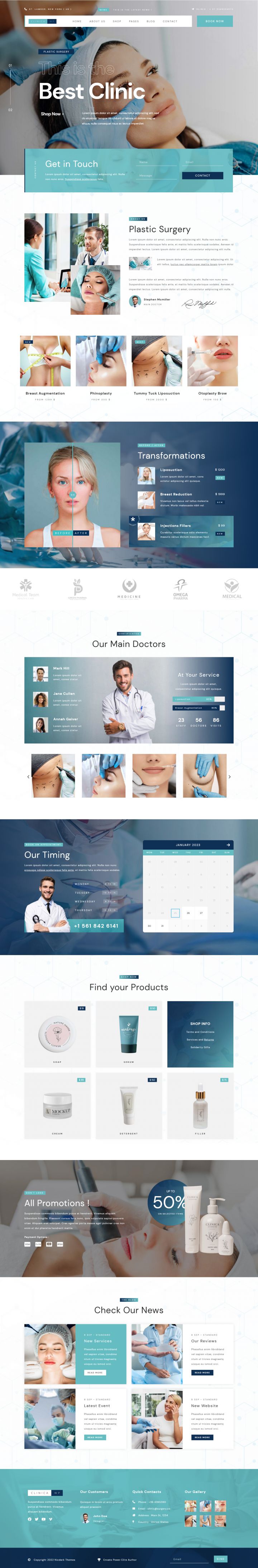 WordPress шаблон ThemeForest Clinical