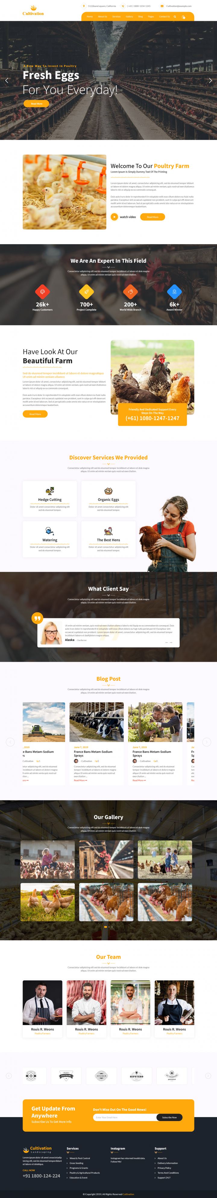 WordPress шаблон ThemeForest Cultivation