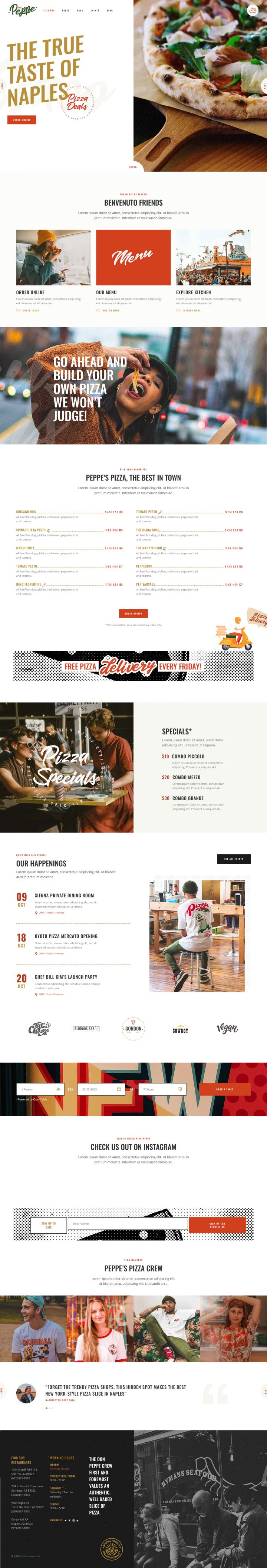 WordPress шаблон ThemeForest Don Peppe