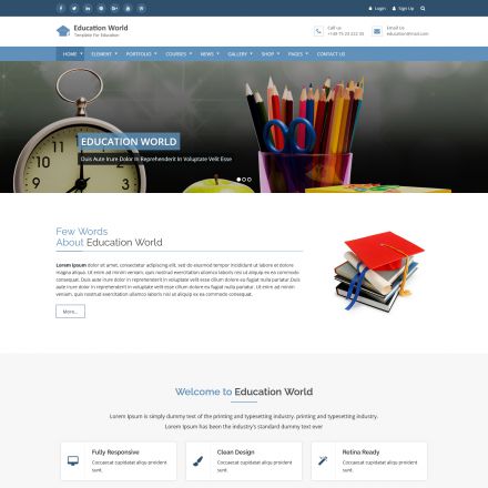 ThemeForest Education World