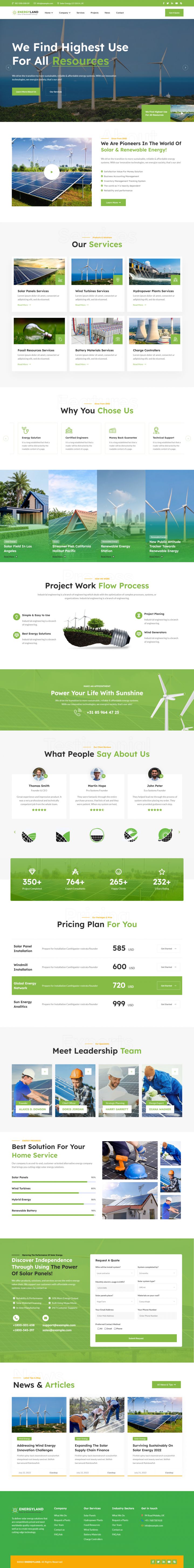 WordPress шаблон ThemeForest Energyland