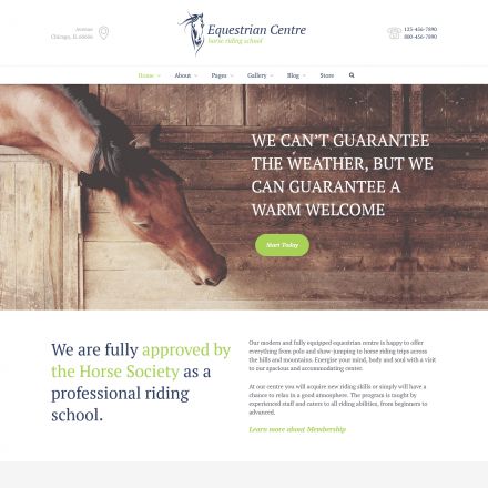 ThemeForest Equestrian Centre