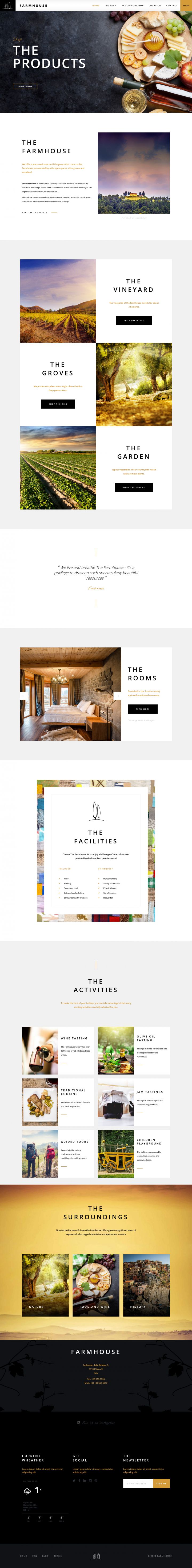 WordPress шаблон ThemeForest Farmhouse