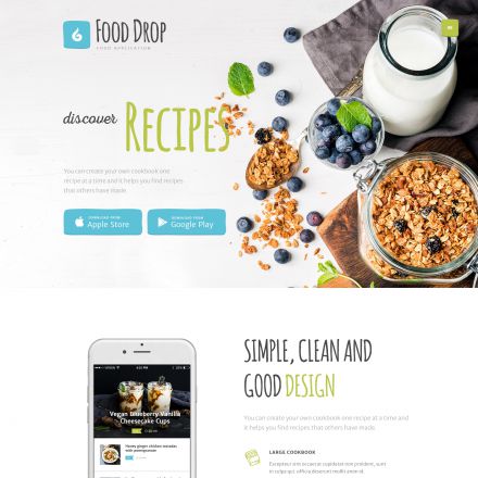 ThemeForest Food Drop