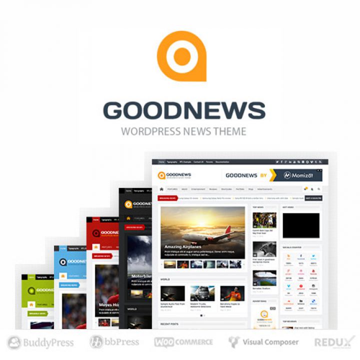 WordPress шаблон ThemeForest Goodnews