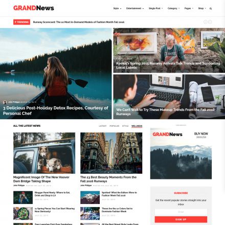 ThemeForest Grand News