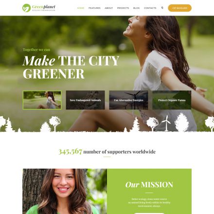 ThemeForest Green Planet