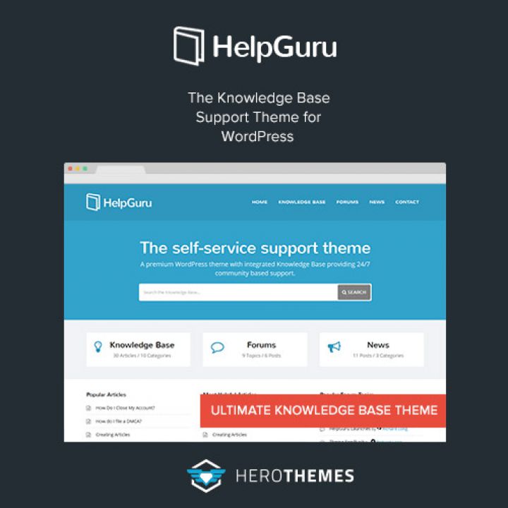 WordPress шаблон ThemeForest HelpGuru