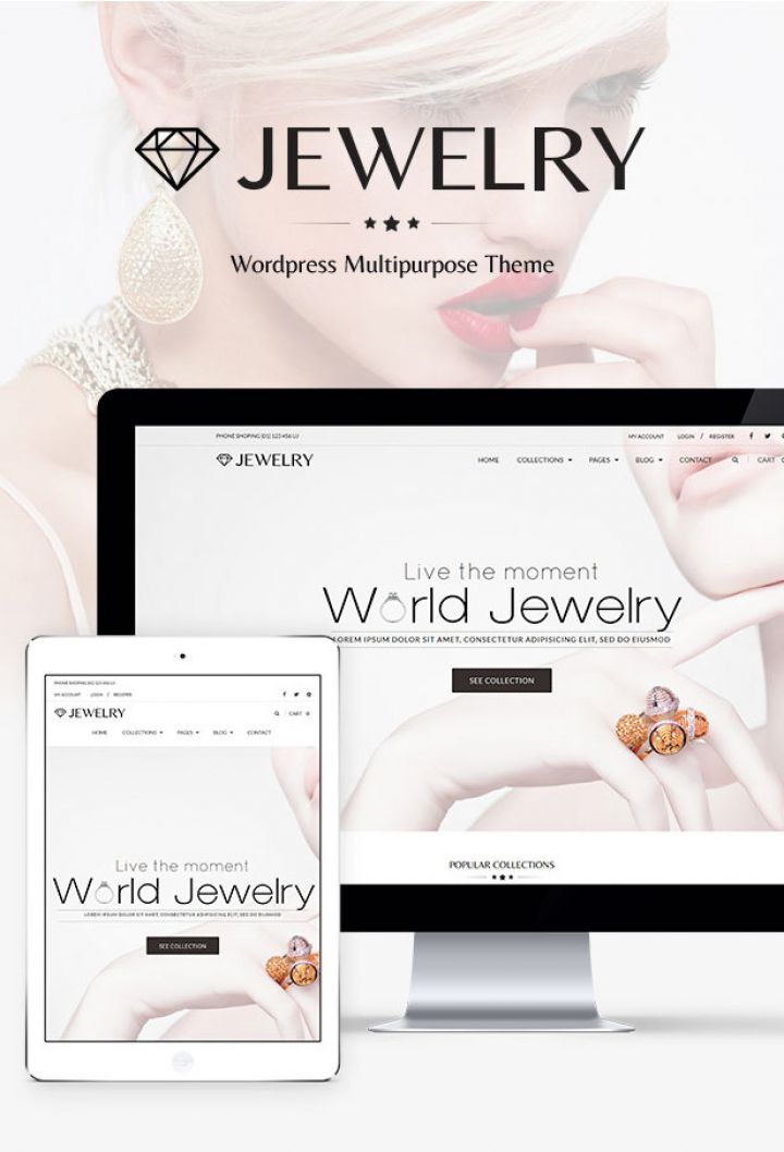 WordPress шаблон ThemeForest Jewelry