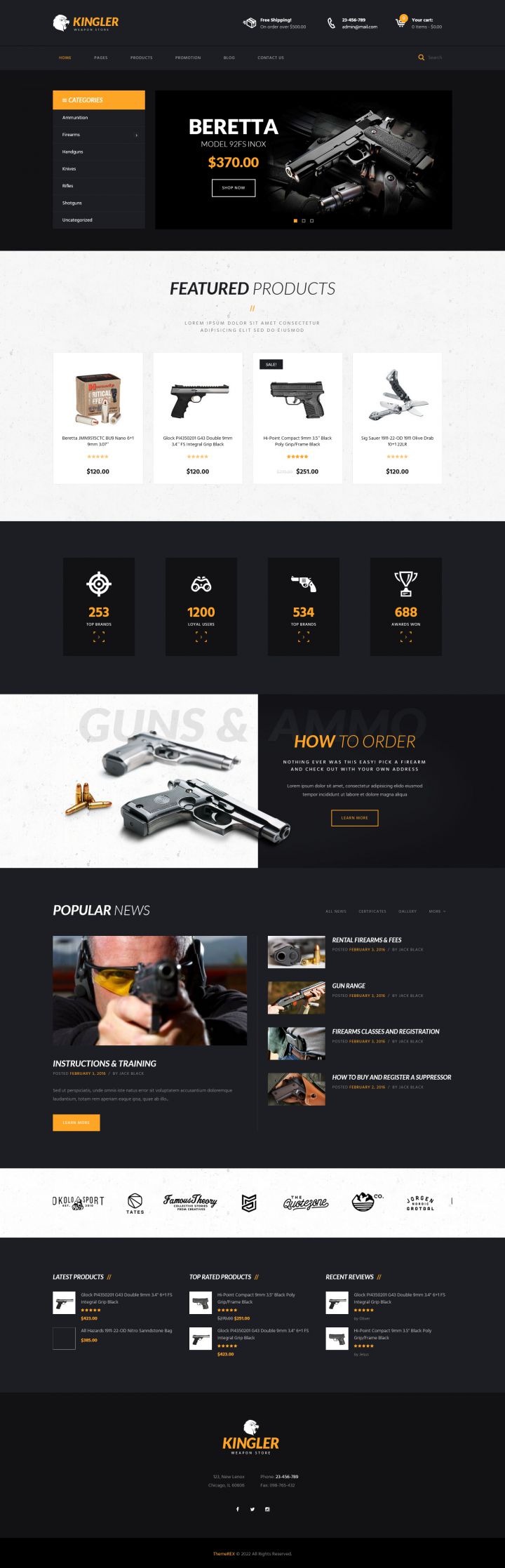 WordPress шаблон ThemeForest Kingler