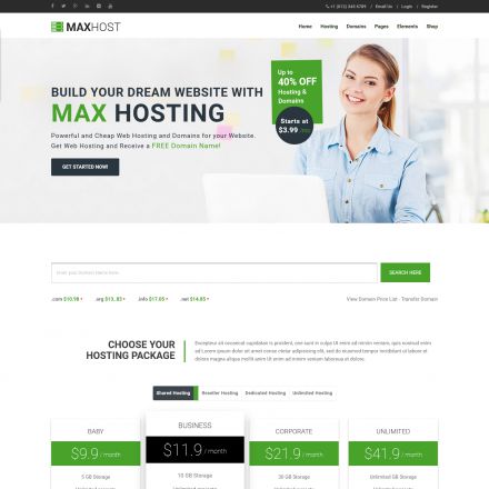 ThemeForest MaxHost