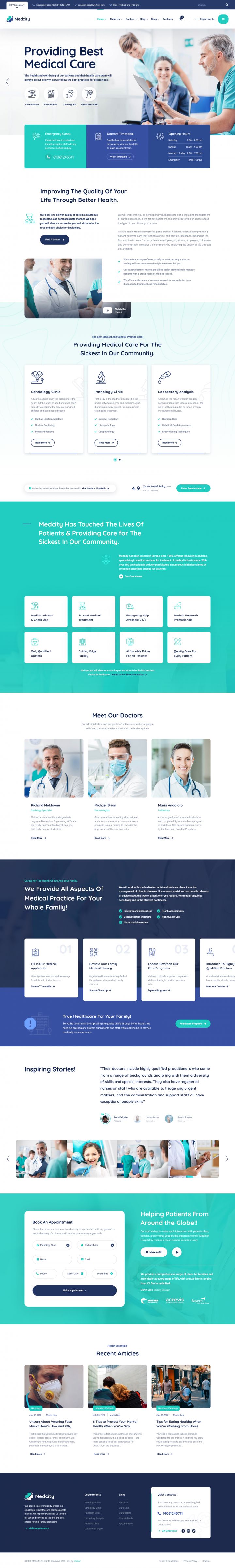 WordPress шаблон ThemeForest Medcity