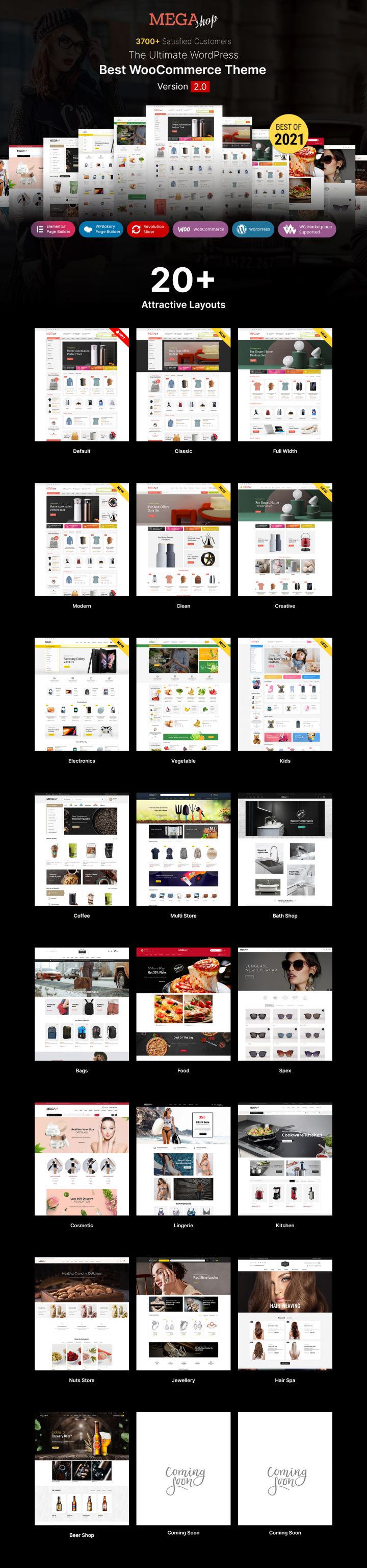 WordPress шаблон ThemeForest Mega Shop