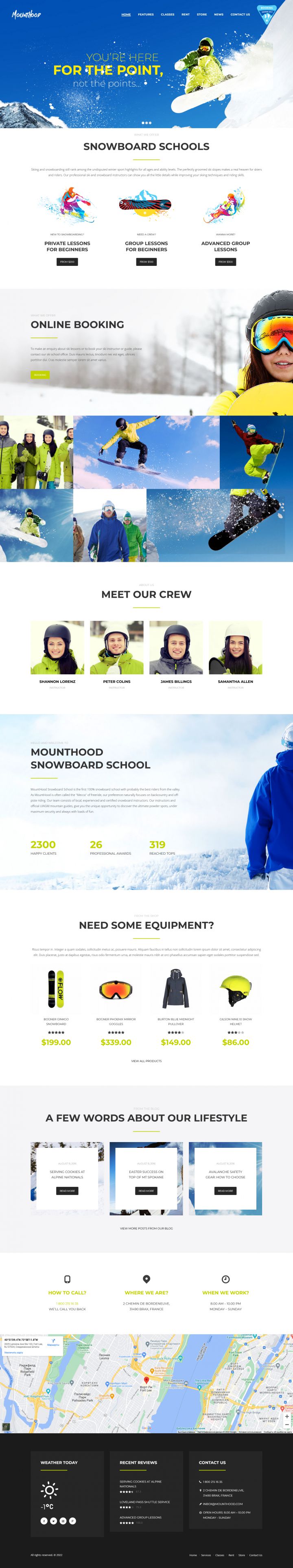 WordPress шаблон ThemeForest Mounthood