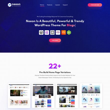 ThemeForest Neeon