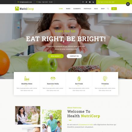 ThemeForest Nutricorp