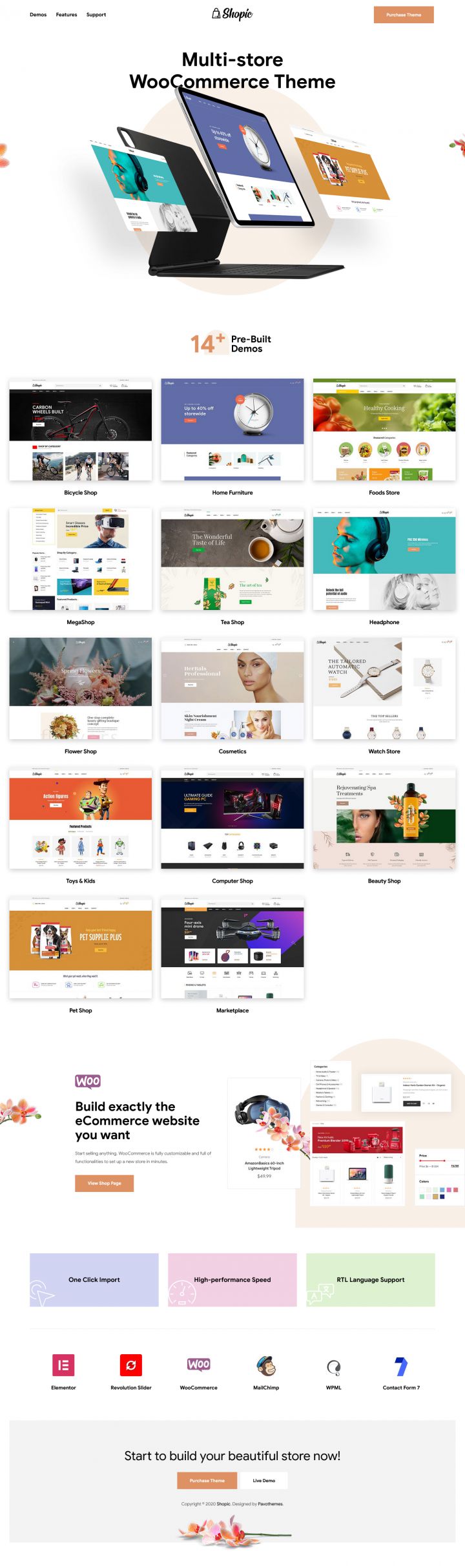 WordPress шаблон ThemeForest Shopic