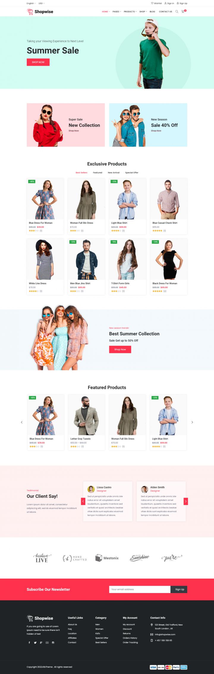 WordPress шаблон ThemeForest Shopwise