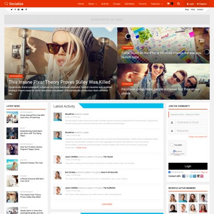 ThemeForest Socialize