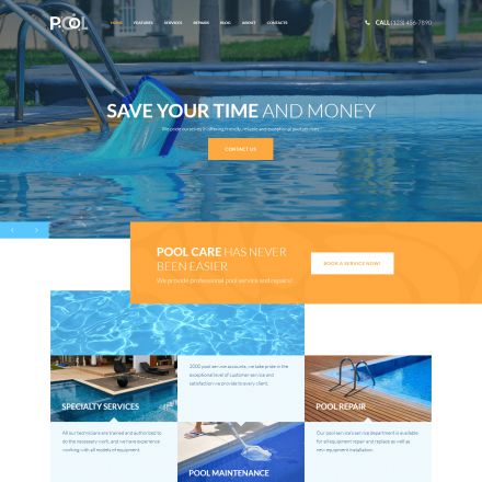 ThemeForest Pool Services