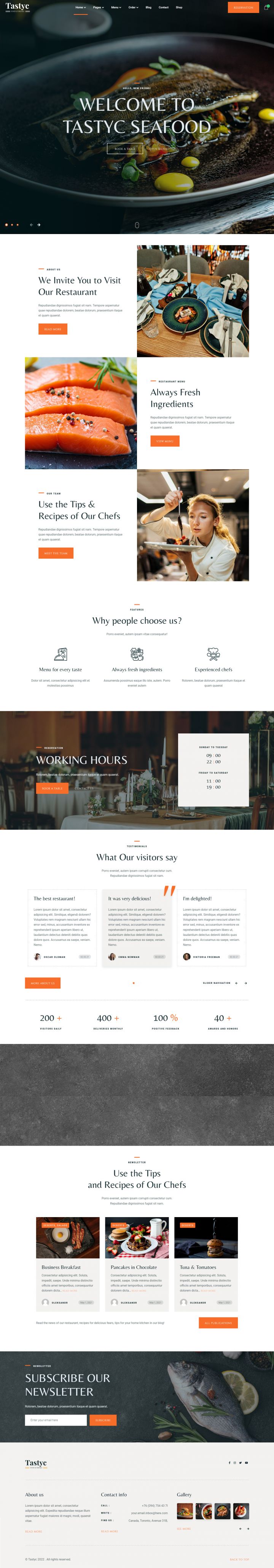 WordPress шаблон ThemeForest Tastyc