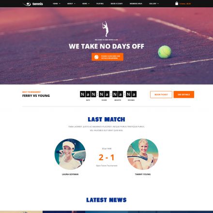 ThemeForest Tennis