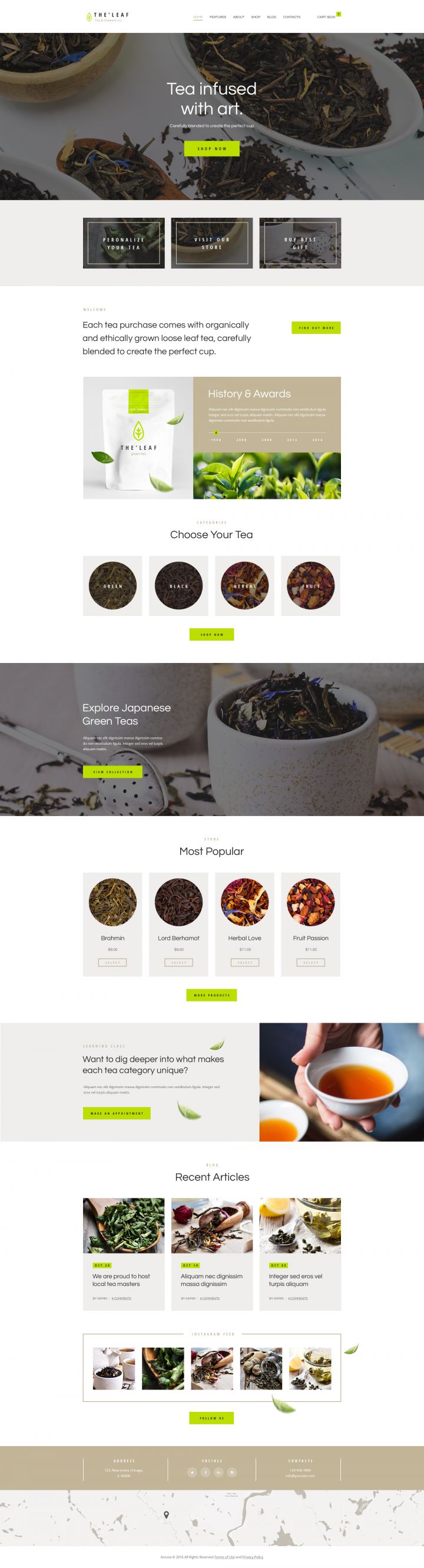 WordPress шаблон ThemeForest TheLeaf