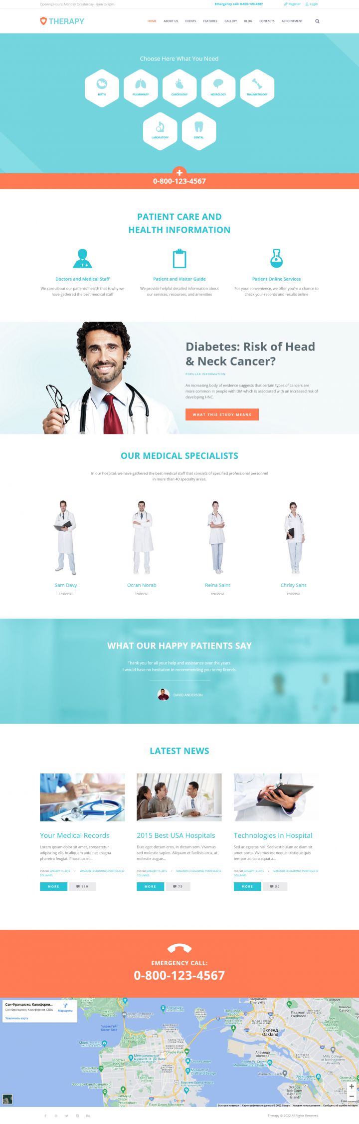 WordPress шаблон ThemeForest Therapy