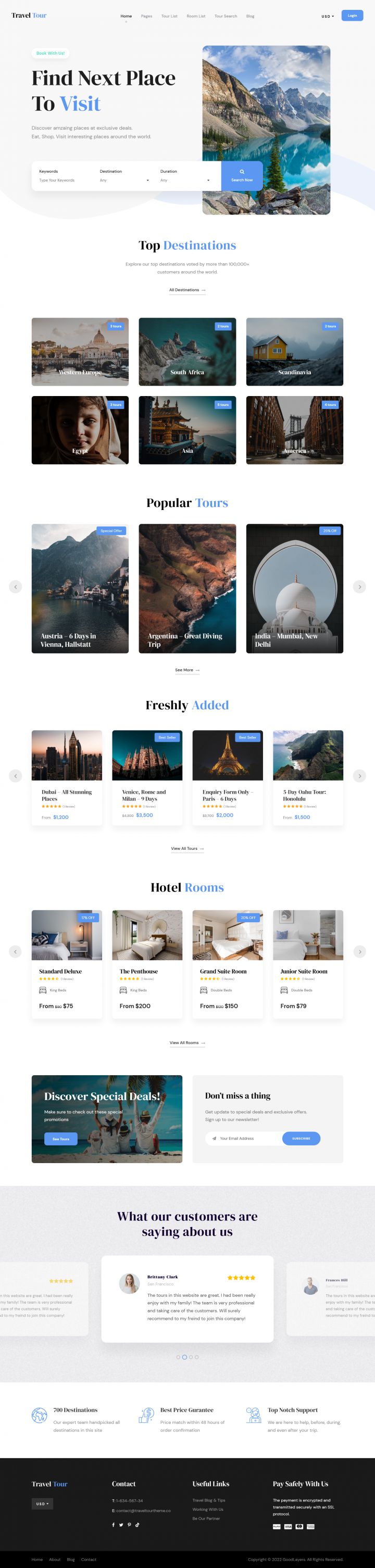 WordPress шаблон ThemeForest Travel Tour