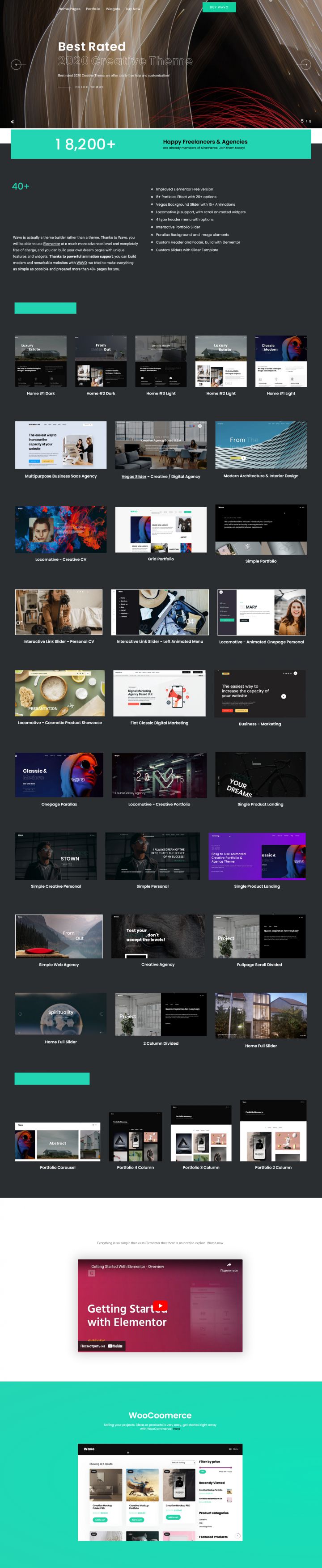 WordPress шаблон ThemeForest Wavo