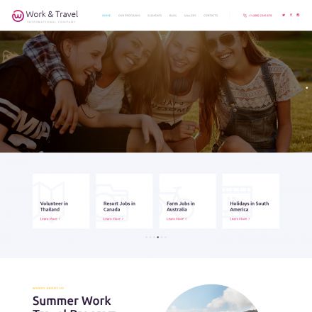 ThemeForest Work & Travel