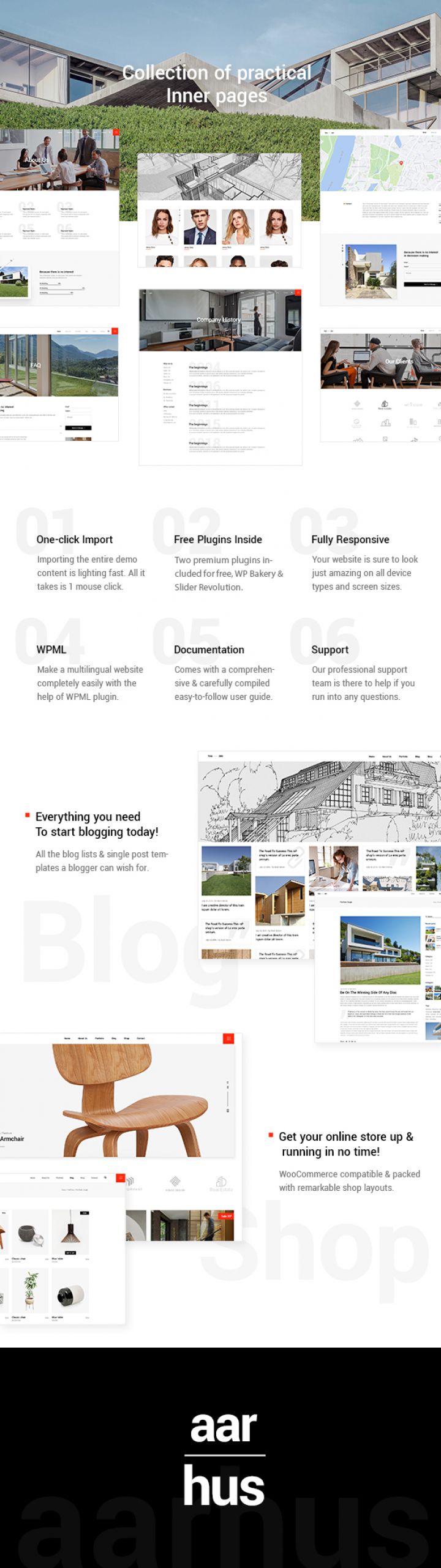 WordPress шаблон ThemeForest Aarhus